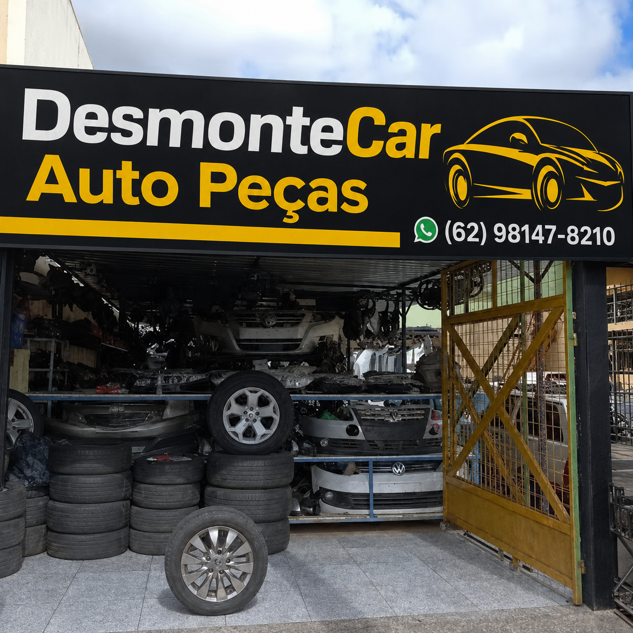 Frente da loja de pe&ccedil;as automotivas